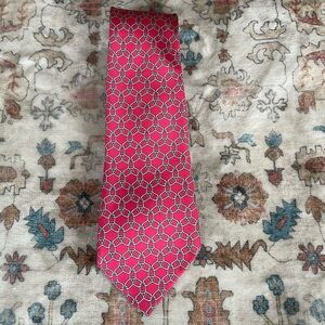 Hermes Geometric Silk Twill Tie